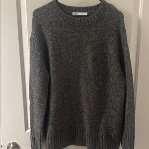 Zara Charcoal Knit Pullover